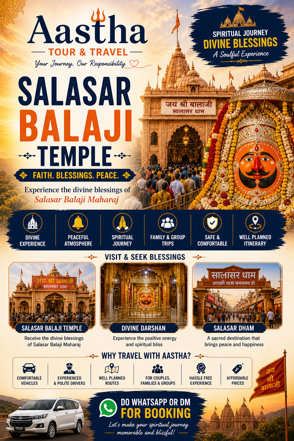Salasar Balaji Temple Tour Package
