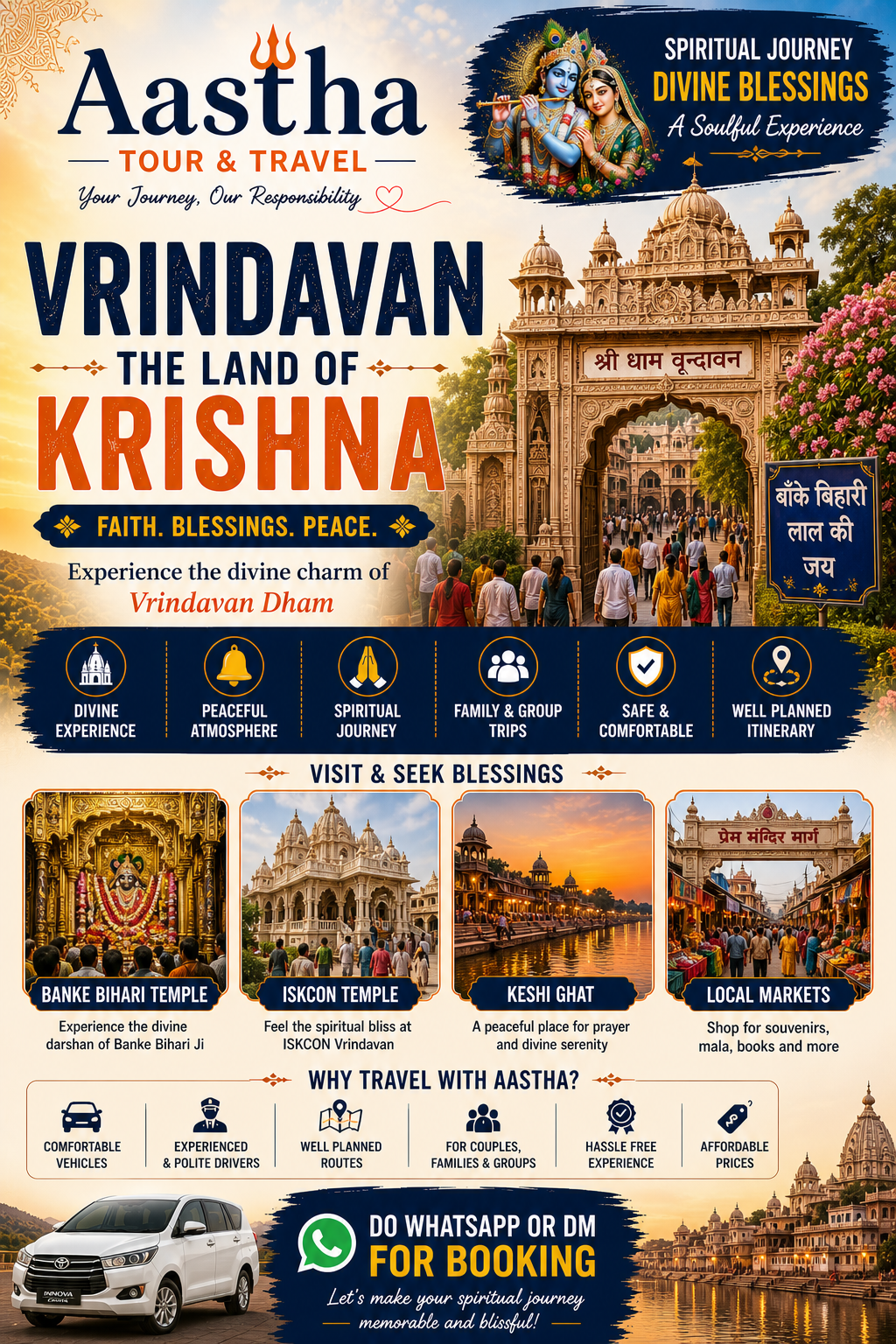 Vrindavan & Mathura Dham Tour Package